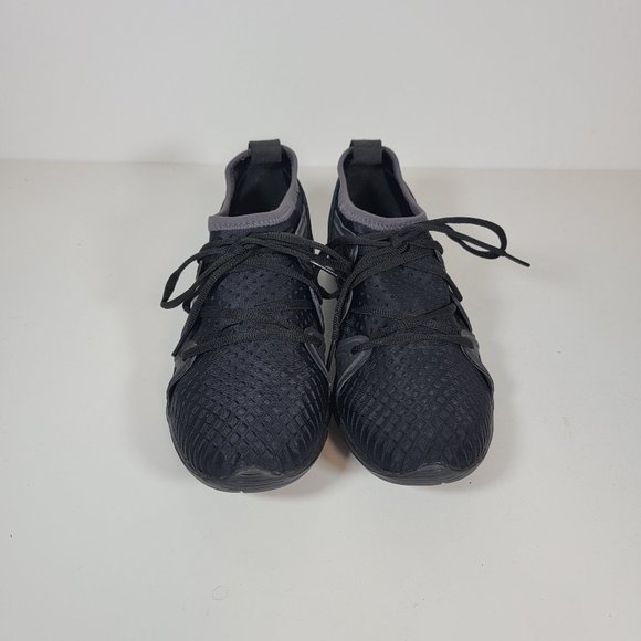 Adidas Stella McCartney Black Nylon Sneakers 8.5 Women's Slip On with Laces - Picture 4 of 10